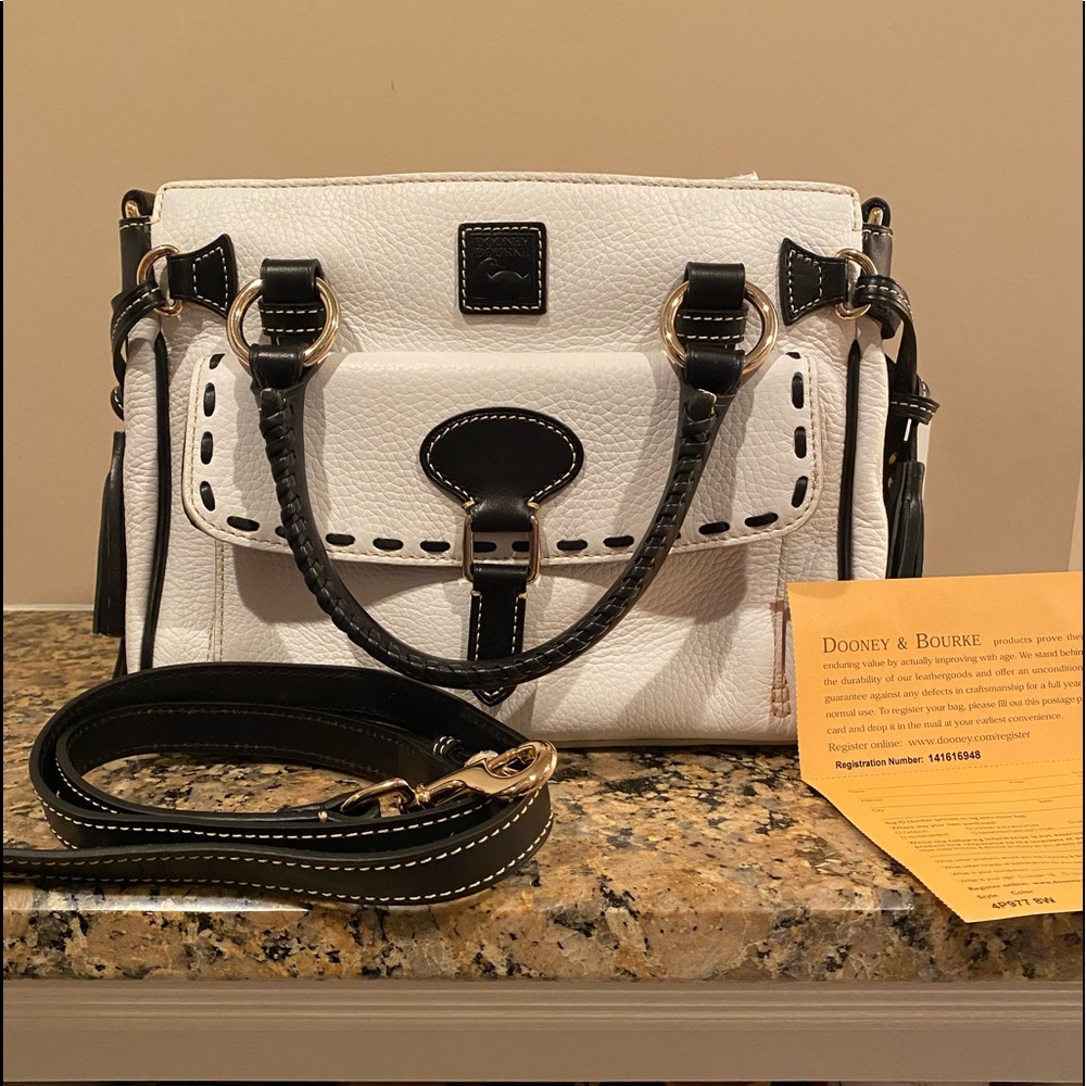 Dooney and Bourke Florentine Medium Pocket Satchel Bag